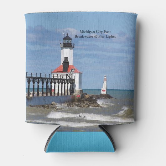 Michigan City East Pierhead & Breakwater Lights Blikjeskoeler (Voorkant)