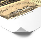 Michigan City, IN Panorama Map - 1869a Poster (Hoek)