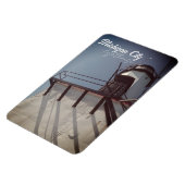 Michigan City in vuurtoren Magneet (Linkerzijde)