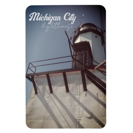 Michigan City in vuurtoren Magneet (Verticaal)