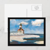 Michigan City Light Briefkaart (Voorkant / Achterkant)