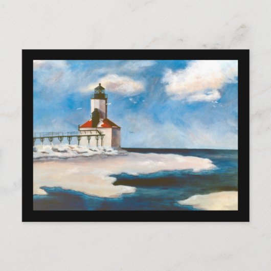Michigan City Light Briefkaart (Voorkant)