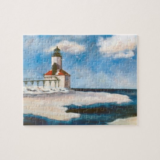 Michigan City Lighthouse Legpuzzel (Horizontaal)