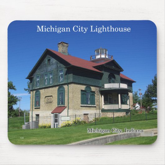 Michigan City Lighthouse mousepad Muismat (Voorkant)