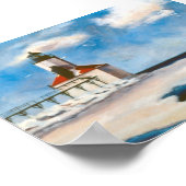 Michigan City Lighthouse Poster (Hoek)