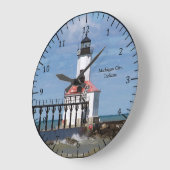 Michigan City Pierhead Light-klok Grote Klok (Hoek)