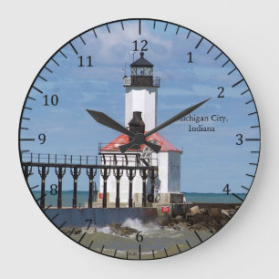 Michigan City Pierhead Light-klok Grote Klok