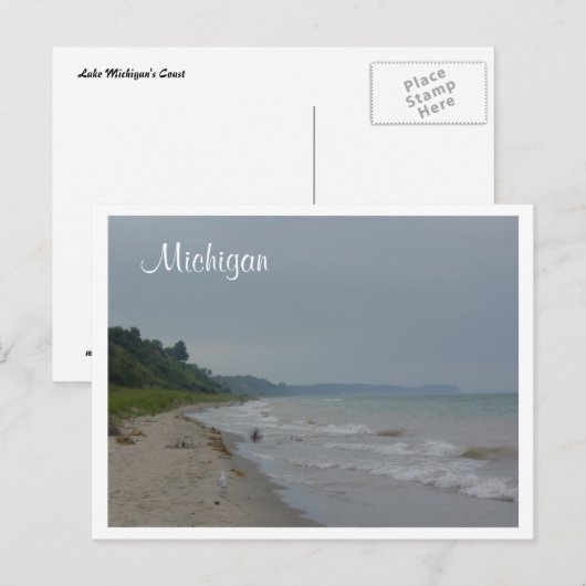 Michigan Coast Briefkaart (Voorkant / Achterkant)
