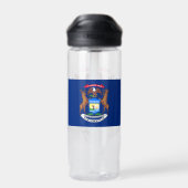 Michigan Coat of Arms, Flag, Michigan Waterfles (Achterkant)