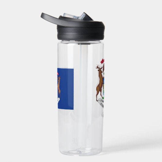 Michigan Coat of Arms, Flag, Michigan Waterfles (Rechts)