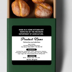 Michigan cottage food label