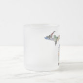 Michigan County  License Bord Map Art Matglas Koffiemok (Center)