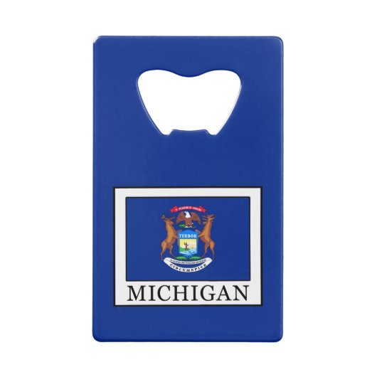 Michigan Creditkaart Flessenopener (Voorkant)