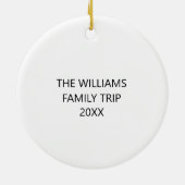 Michigan Custom Family Trip Christmas Keramisch Ornament (Achterkant)