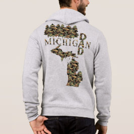 Michigan Dad | Treebark | Vaderdag Cadeau Hoodie