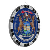 Michigan Dartboard USA & Michigan Flag/game board Dartbord (Voorkant Links)