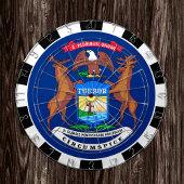 Michigan Dartboard USA & Michigan Flag/game board Dartbord