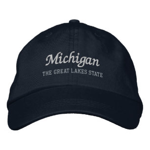 Michigan de Grote Meren Staat geborduurd pet