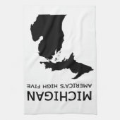 Michigan. De Hoge Vijf van Amerika Theedoek (Verticaal)