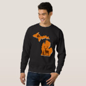 Michigan Deer Hunting - crewneck sweatshirt (Voorkant volledig)