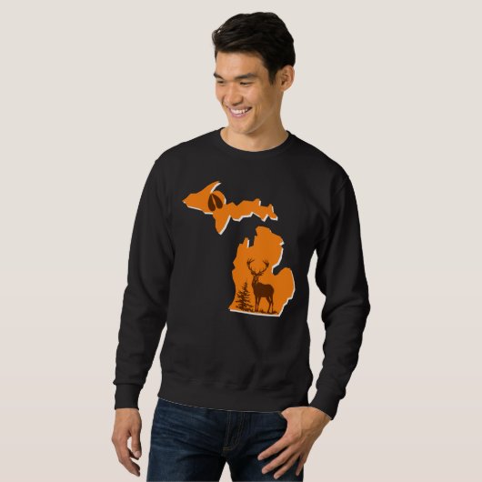 Michigan Deer Hunting - crewneck sweatshirt (Voorkant volledig)