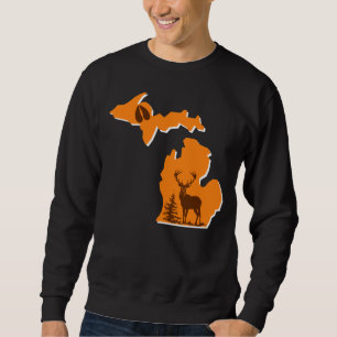 Michigan Deer Hunting - crewneck sweatshirt
