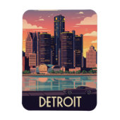 Michigan Detroit Reizen Magneet (Verticaal)