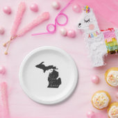 Michigan die ik hier graag Borden van een papierfe Papieren Bordje (Feest)