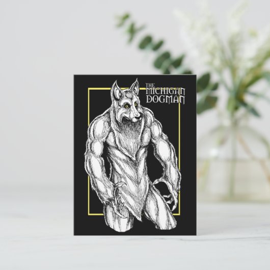 Michigan Dogman Briefkaart (Staand voorkant)