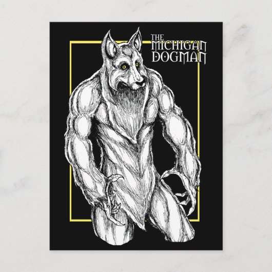 Michigan Dogman Briefkaart (Voorkant)