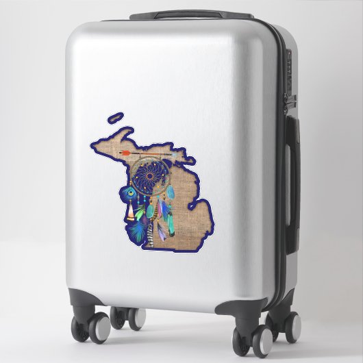 Michigan Dream Catcher Mooi Sticker (Koffer)