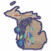 Michigan Dream Catcher Mooi Sticker (Voorkant)