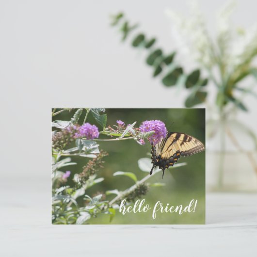 Michigan Eastern Swallowtail Butterfly Briefkaart (Staand voorkant)