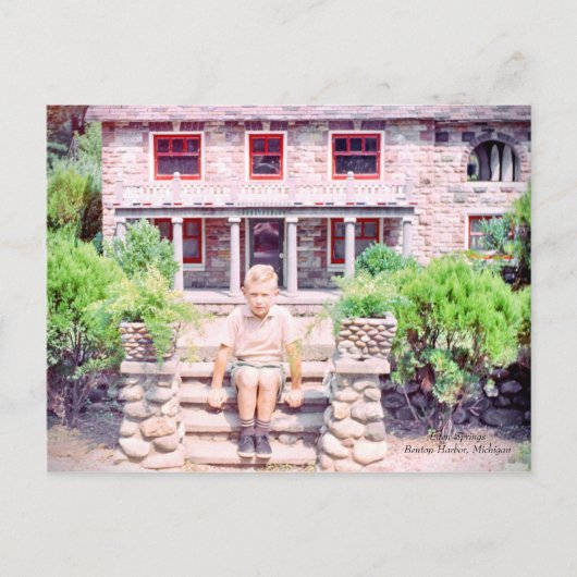 Michigan Eden Springs Stone House Briefkaart (Voorkant)