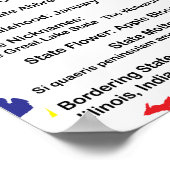 Michigan Educational Fact US State Poster (Hoek)