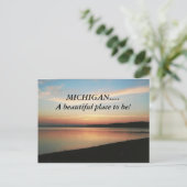 MICHIGAN...Een mooie plek om te zijn. postkaart (Staand voorkant)