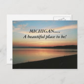 MICHIGAN...Een mooie plek om te zijn. postkaart (Voorkant / Achterkant)
