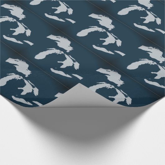 Michigan en de Grote Meren Cadeaupapier (Hoek)