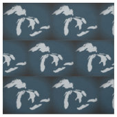 Michigan en de Grote Meren Fabric Stof (Swatch)