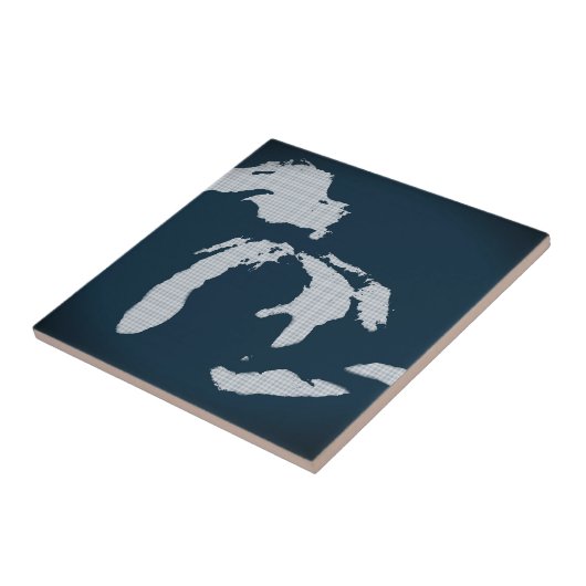 Michigan en de Grote Meren Tegeltje (Zijkant)