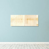 Michigan en Indiana Survey Canvas Afdruk (Insitu (Houten vloer))