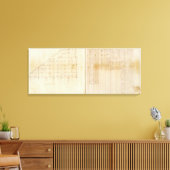 Michigan en Indiana Survey Canvas Afdruk (Insitu (Woonkamer))