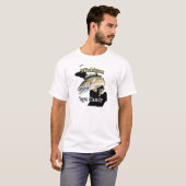 Michigan 'Eye Snoep Funny Walleye Vist T-Shirt (Voorkant volledig)
