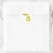 Michigan Face Ronde Sticker (Tas)