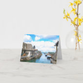 Michigan Fish Town Painting Kaart (Gele Bloem)