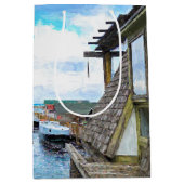 Michigan Fish Town Painting Medium Cadeauzakje (Voorkant)