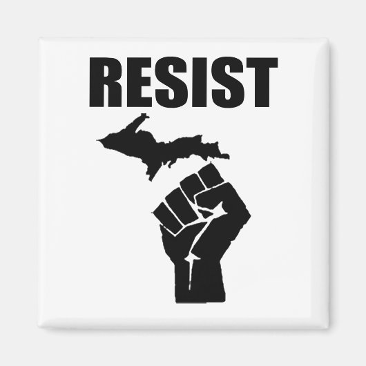 Michigan Fist RESIST Magneet (Voorkant)