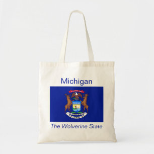 Michigan Flag Bag Tote Bag