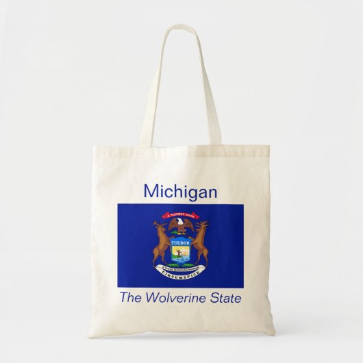 Michigan Flag Bag Tote Bag (Voorkant)