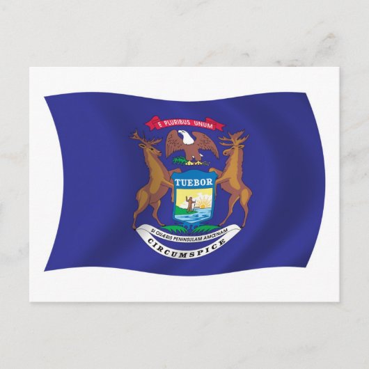 Michigan Flag Briefkaart (Voorkant)